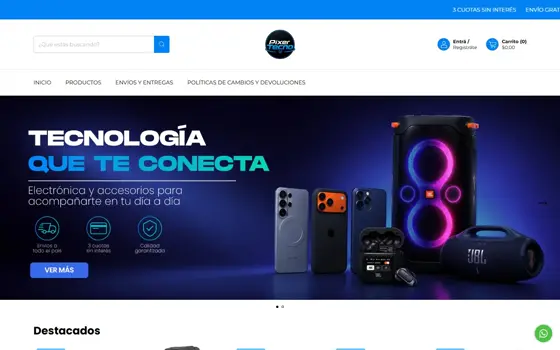 Tienda online de Pixer, creada por Olyris